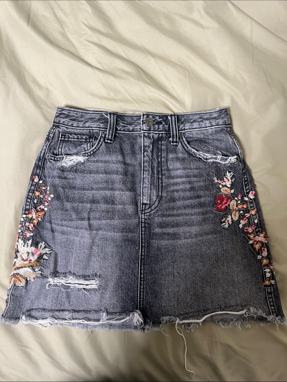 Abercrombie & Fitch Dark Denim Skirt